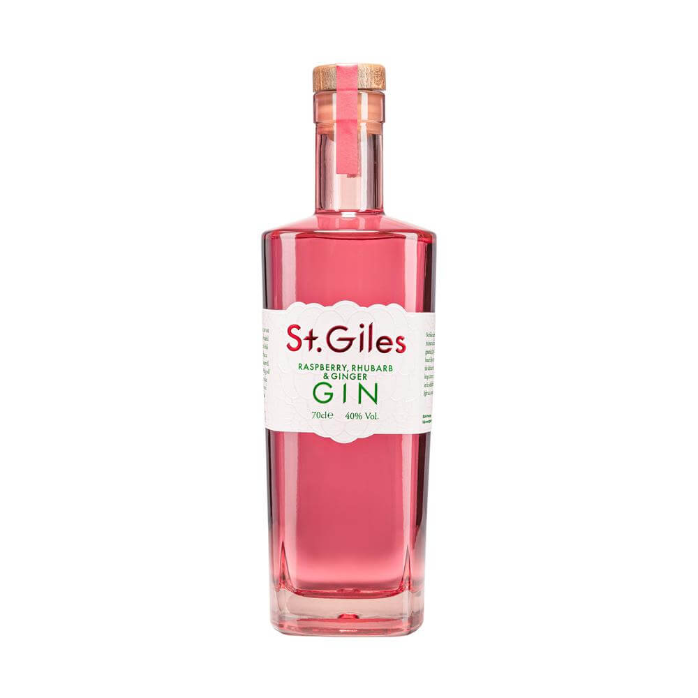 St. Giles Gin Raspberry, Rhubarb & Ginger Gin: 70cl